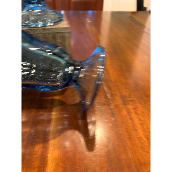 Anchor Hocking Stemmed Blue Float Glasses. - Picture 8 of 11